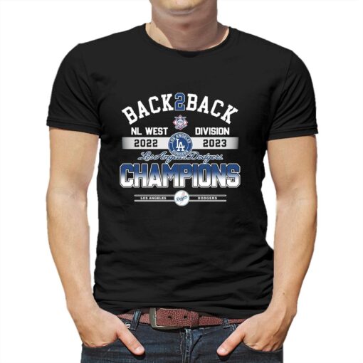 Back 2 Back Los Angeles Dodgers Nl West Division Champions 2022 – 2023 Unisex T-shirt