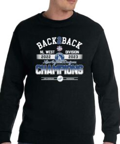 Back 2 Back Los Angeles Dodgers Nl West Division Champions 2022 – 2023 Unisex T-shirt 3 Back 2 Back Los Angeles Dodgers Nl West Division Champions 2022 2023 Unisex T shirt 4