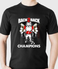 Back 2 Back National Georgia Bulldogs T-shirt Back 2 Back National Georgia Bulldogs T-shirt
