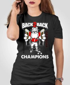 Back 2 Back National Georgia Bulldogs T-shirt Back 2 Back National Georgia Bulldogs T-shirt