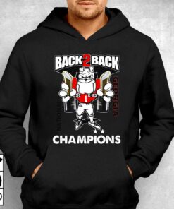 Back 2 Back National Georgia Bulldogs T shirt 3