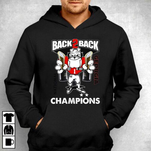 Back 2 Back National Georgia Bulldogs T-shirt