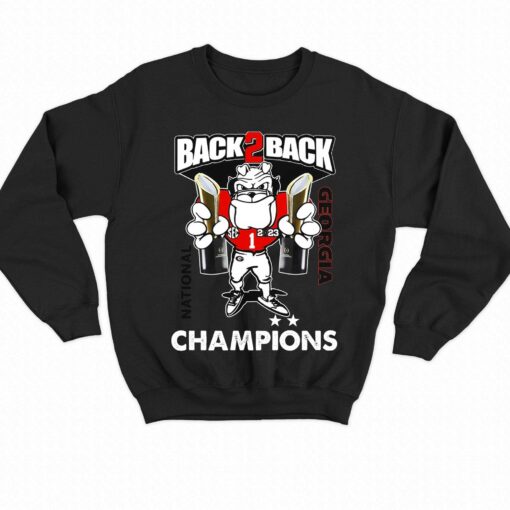 Back 2 Back National Georgia Bulldogs T-shirt