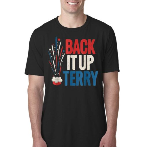 Back It Up Terry 2023 Vintage 4th Of July Fireworks T-shirt