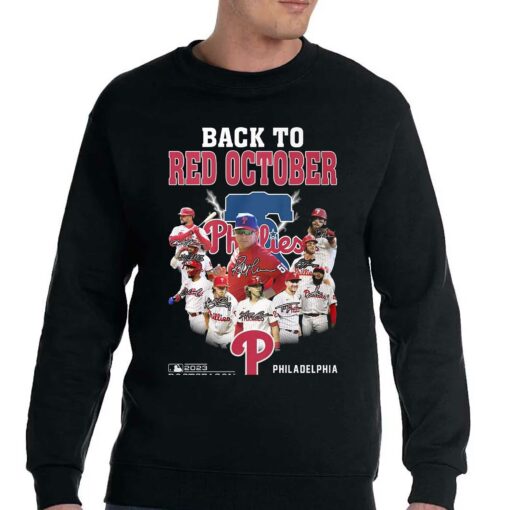 Back To Red October 2023 Postseason Philadelphia Phillies T-shirt