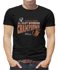 Baltimore Orioles ’47 2023 Al East Division Champions Distressed Franklin T-shirt Baltimore Orioles ’47 2023 Al East Division Champions Distressed Franklin T-shirt