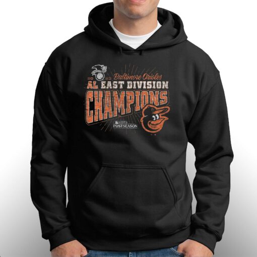 Baltimore Orioles ’47 2023 Al East Division Champions Distressed Franklin T-shirt