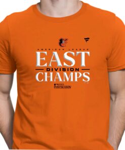 Baltimore Orioles Al East Champions 2023 Orange T shirt 4