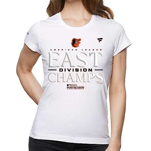 Baltimore Orioles Fanatics Branded 2023 Al East Division Champions Locker Room T-shirt