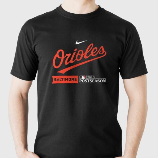 Baltimore Orioles Nike 2023 Postseason Authentic Collection Dugout T-shirt