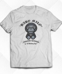 Bape Baby Milo Chrome Hearts By A Bathing Ape T-shirt Bape Baby Milo Chrome Hearts By A Bathing Ape T-shirt