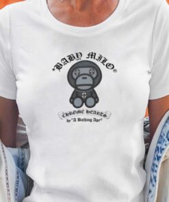 Bape Baby Milo Chrome Hearts By A Bathing Ape T-shirt Bape Baby Milo Chrome Hearts By A Bathing Ape T-shirt
