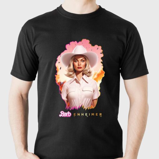 Barbenheimer – Barbie Oppenheimer Crossover Movie Meme T-shirt