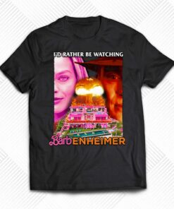 Barbenheimer I’d Rather Be Watching Shirt Barbenheimer I’d Rather Be Watching Shirt