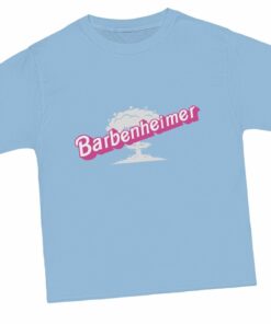 Barbenheimer In Pink Barbie Font Unisex Beefy-t Short-sleeve Barbenheimer In Pink Barbie Font Unisex Beefy-t Short-sleeve