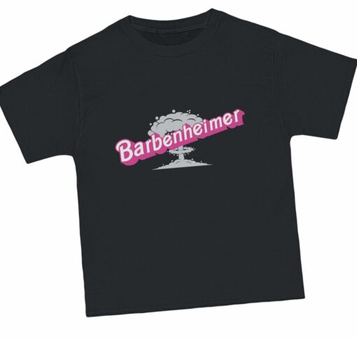 Barbenheimer In Pink Barbie Font Unisex Beefy-t Short-sleeve