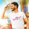 Barbenheimer In Pink Barbie Font Unisex Jersey Short Sleeve