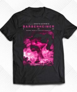 Barbenheimer Movie Poster T-shirt Barbenheimer Movie Poster T-shirt