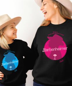 Barbenheimer Sweatshirt Barbie X Oppenheimer Hoodie Double Barbenheimer Sweatshirt Barbie X Oppenheimer Hoodie Double