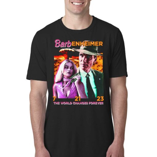 Barbenheimer The World Changes Forever Shirt