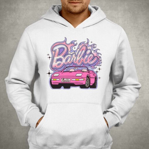 Barbie Glitter Car Boyfriend Fit Girls T-shirt