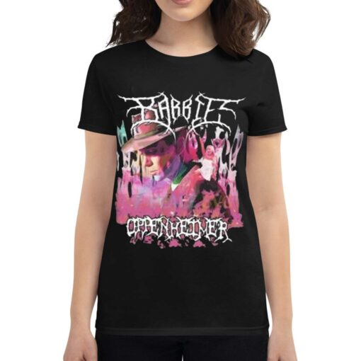 Barbie Oppenheimer Black Metal Barbie Movie 2023 Shirt