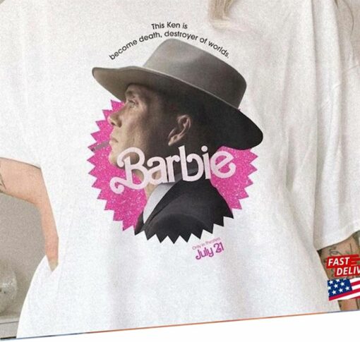 Barbie Oppenheimer T-shirt Barbieheimer Active Funny Movie