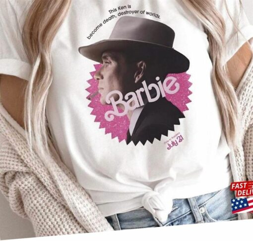 Barbie Oppenheimer T-shirt Barbieheimer Active Funny Movie