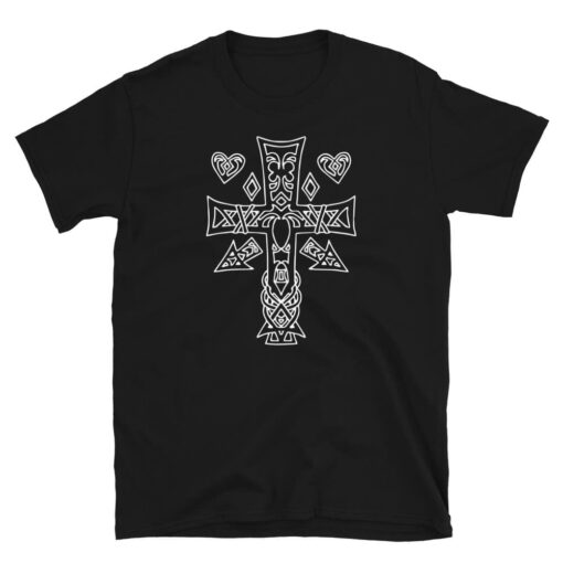 Celtic Cross and Hearts T-shirt