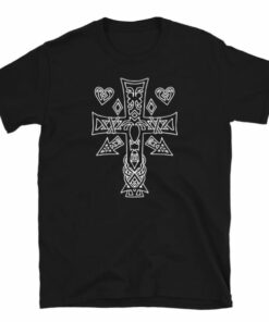 Celtic Cross and Hearts T shirt 3