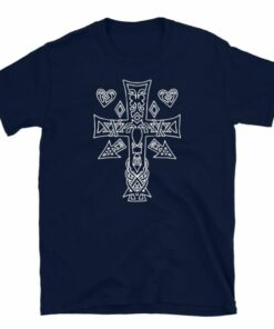 Celtic Cross and Hearts T shirt 4