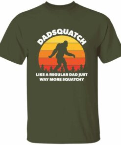 Dadsquatch Retro Sunset T Shirt 4