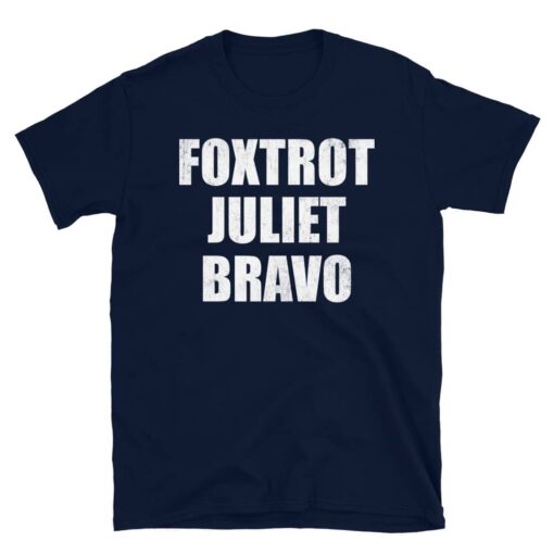 Distressed Foxtrot Juliet Bravo T-Shirt