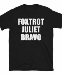 Distressed Foxtrot Juliet Bravo T Shirt 3