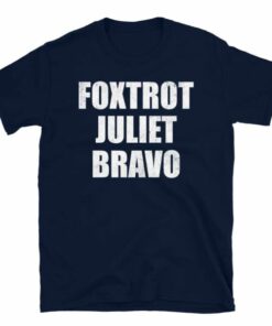 Distressed Foxtrot Juliet Bravo T Shirt 4