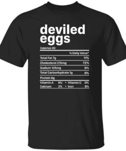 Funny Deviled Eggs Nutritional Value Unisex T Shirt 3