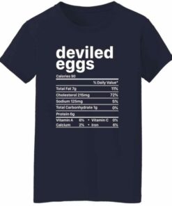 Funny Deviled Eggs Nutritional Value Womens T Shirt 4
