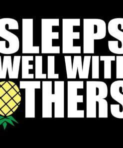 Funny men’s ‘Sleeps Well With Others’ T-shirt for swingers and dragons Funny men’s ‘Sleeps Well With Others’ T-shirt for swingers and dragons