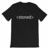 HTML code -stoned- T-shirt for web design people
