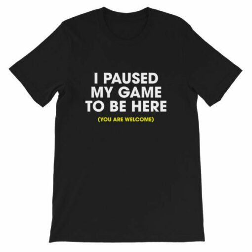 I paused my game to be here (you are welcome) T-shirt