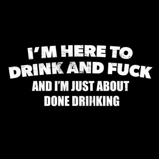 I’m Here To Drink And Fuck T-Shirt