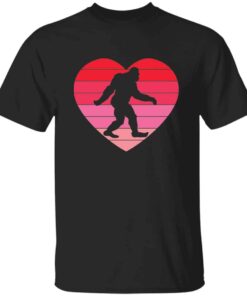 Retro Sunset Heart Bigfoot Valentine’s Day T-Shirt Retro Sunset Heart Bigfoot Valentine’s Day T-Shirt