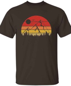 Retro Sunset Mountains T Shirt 2