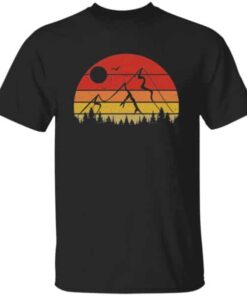 Retro Sunset Mountains T Shirt 4