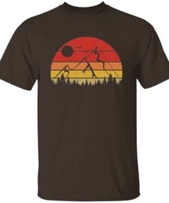 Retro Sunset Mountains T Shirt 5