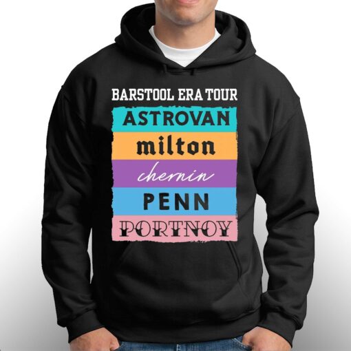 Barstool Era Tour Astrovan Milton Chernin Pennn Portnoy Shirt