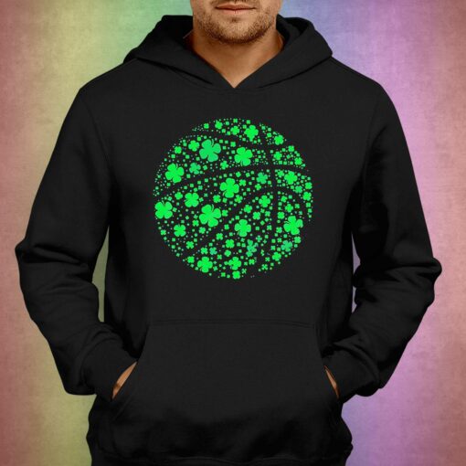 Basketball Ball Shamrock Basketball St Patricks Day Shirt