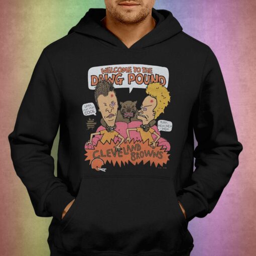 Beavis And Butthead X Cleveland Browns Dawg Pound Shirt