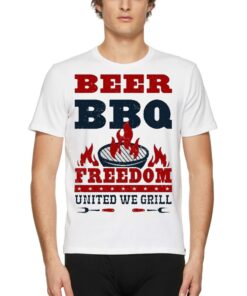 Beer Bbq Freedom United We Grill 2023 Shirt