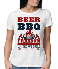 Beer Bbq Freedom United We Grill 2023 Shirt